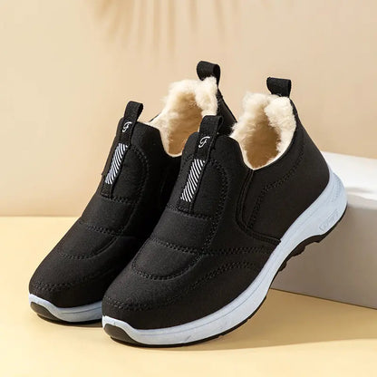 😀🎉【Acțiune fierbinte】🔥velvet și îngroșare🔥【35-41】 pantofi de iarnă impermeabili din bumbac cald pentru femei