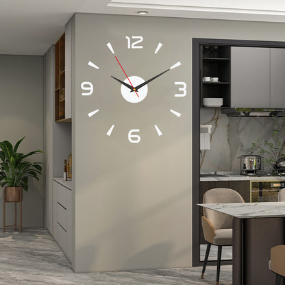 🕑✨Ceas de perete acrilic luminos 3D - Nu necesită găurire (asamblare necesară)
