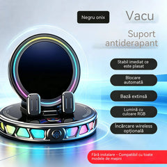 Negru (încărcare wireless, încuietoare electrică, iluminare în 7 culori)
